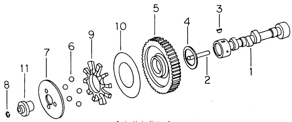 Camshaft Diagram and Parts List for 1914 145986100-145986399-146986100-146986399 Cub Cadet Lawn Tractor